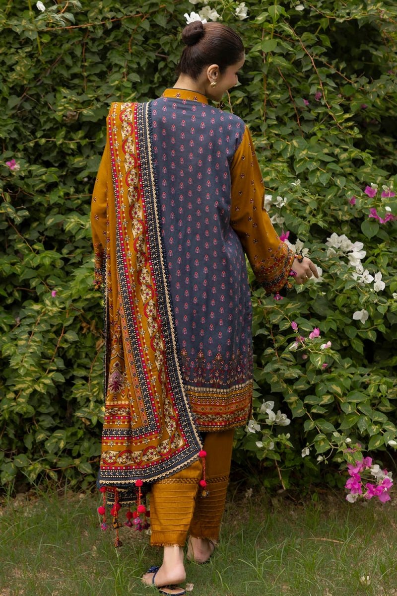 Gul Ahmed 3 Piece Unstitched Printed Khaddar Suit K-52036