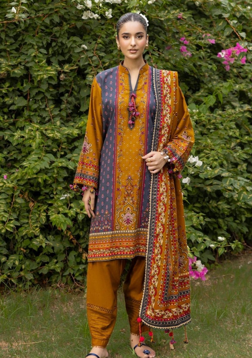 Gul Ahmed 3 Piece Unstitched Printed Khaddar Suit K-52036