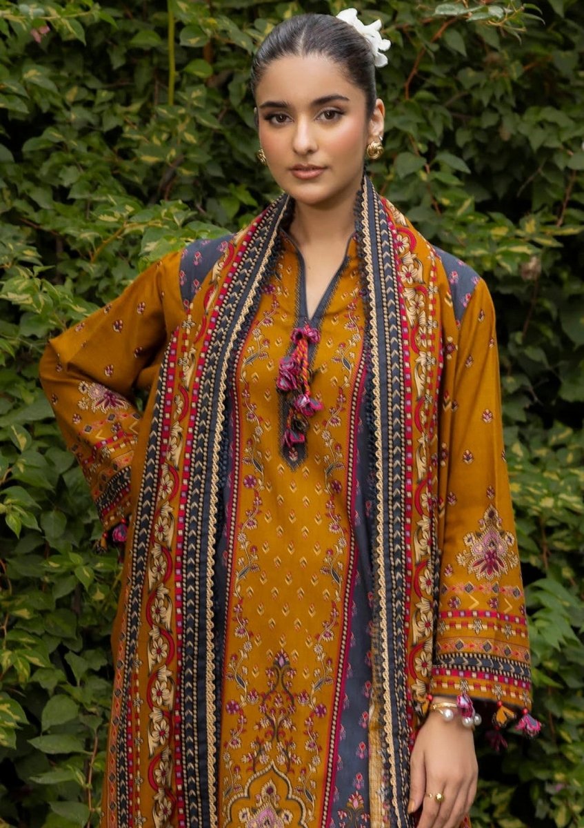 Gul Ahmed 3 Piece Unstitched Printed Khaddar Suit K-52036