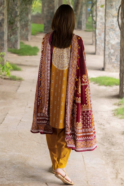 Gul Ahmed 3 Piece Unstitched Printed Khaddar Suit K-52050
