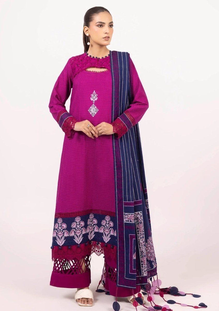 Gul Ahmed 3 Piece Unstitched Printed Khaddar Suit K-52056