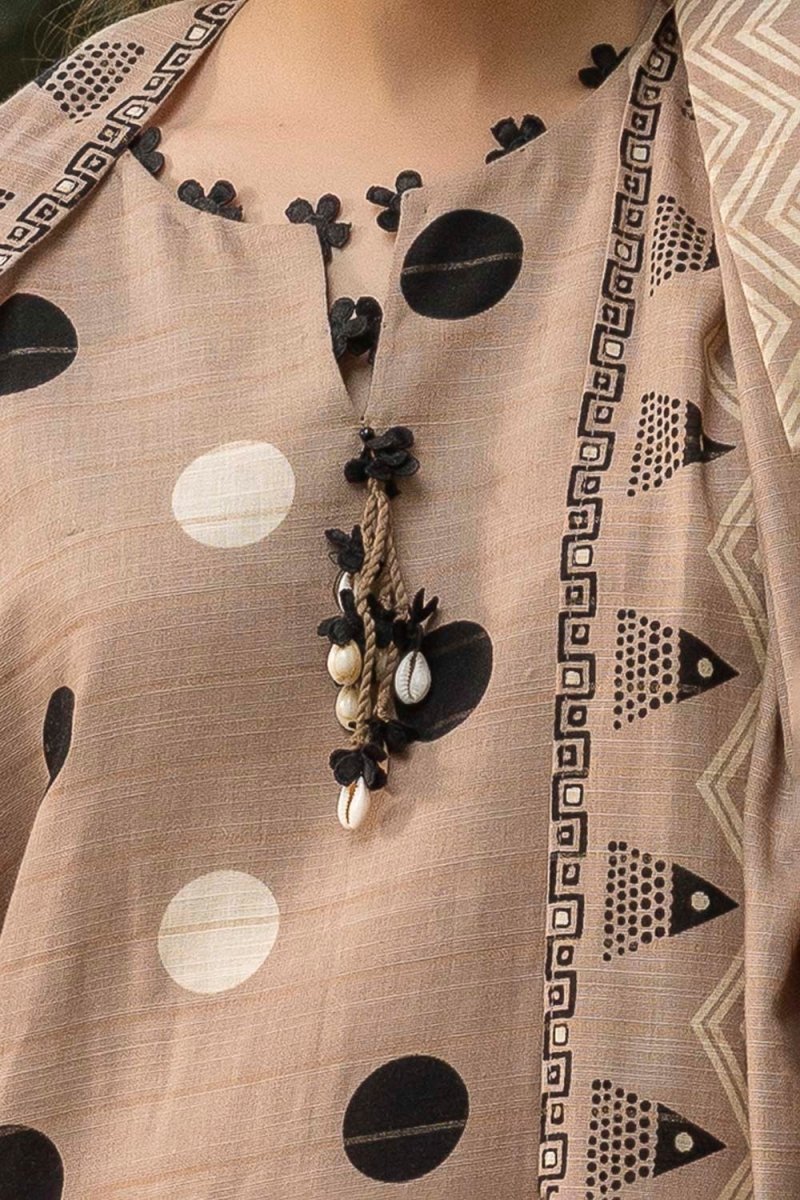 Gul Ahmed 3 Piece Unstitched Printed Mehsuri Stripe Khaddar Suit K-52058