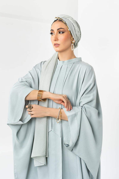 Gul Ahmed 02 Piece Stitched Blended Dyed Abaya With Dyed Scarf KAB-22116