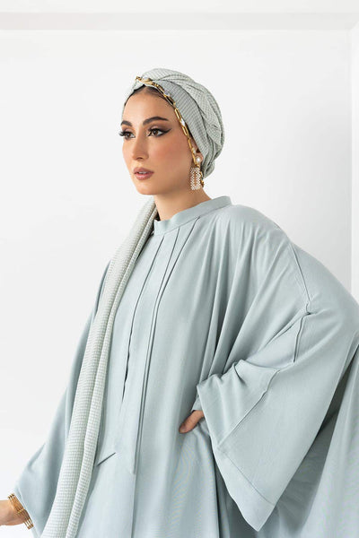 Gul Ahmed 02 Piece Stitched Blended Dyed Abaya With Dyed Scarf KAB-22116