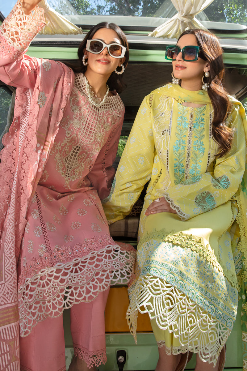 Rang Rasiya 3 Piece Unstitched Embroidered Festive Lawn Suit - KEYA