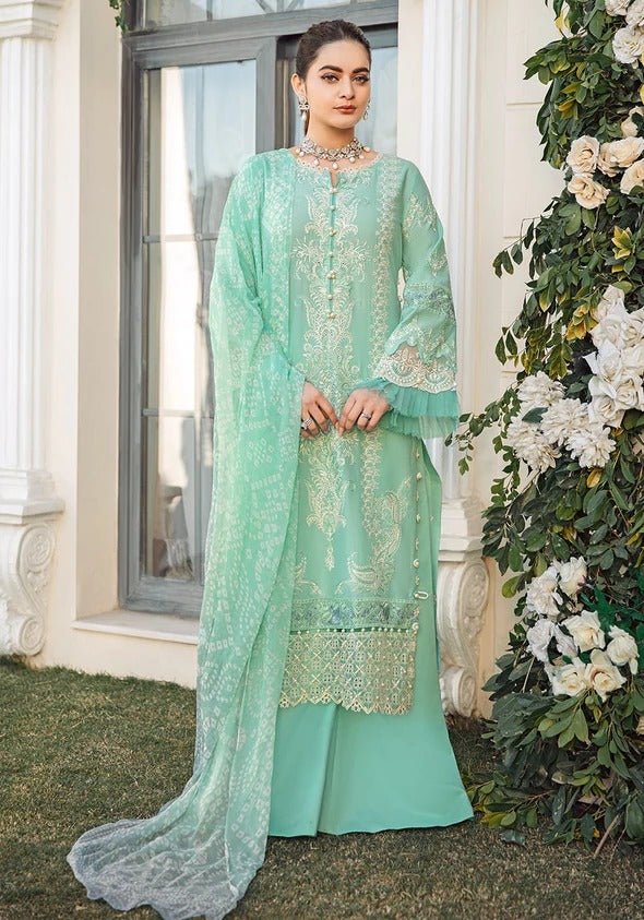 Kafh Premium 3 Piece Stitched Embroidered Lawn Suit - KLL-03 CINDERELLA