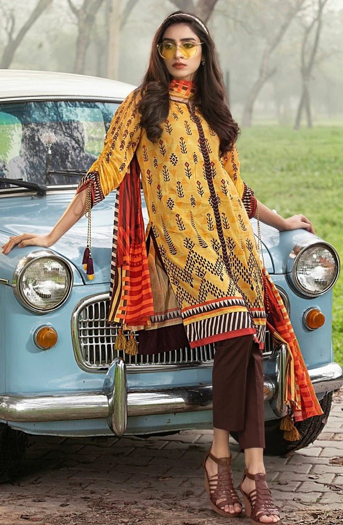 Lakhani Komal Prints 3 Piece Stitched Printed Lawn Suit LSM-2117