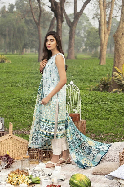 Lakhani Komal Prints 3 Piece Unstitched Printed Lawn Suit KP-2003-A