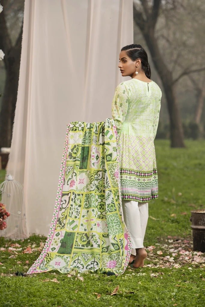 Lakhani Komal Prints 3 Piece Unstitched Printed Lawn Suit KP-2003-B