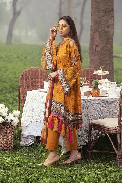 Lakhani Komal Prints 3 Piece Unstitched Printed Lawn Suit KP-2007-A