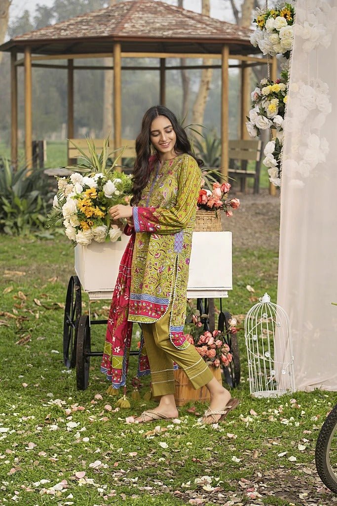 Lakhani Komal Prints 3 Piece Stitched Printed Lawn Suit LSM-2122