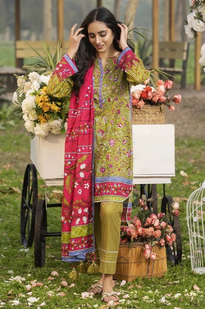 Lakhani Komal Prints 3 Piece Stitched Printed Lawn Suit LSM-2122