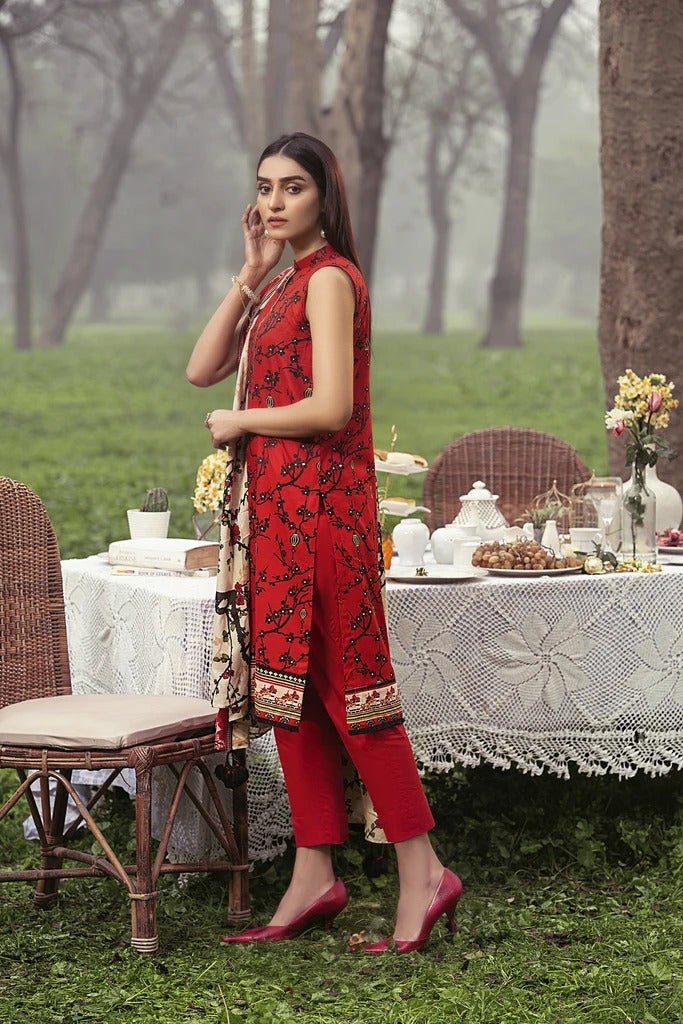 Lakhani Komal Prints 3 Piece Unstitched Printed Lawn Suit KP-2010-A