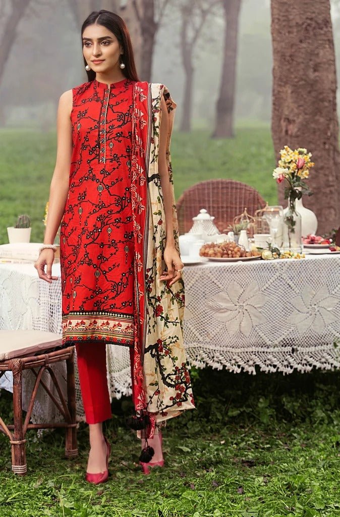 Lakhani Komal Prints 3 Piece Unstitched Printed Lawn Suit KP-2010-A