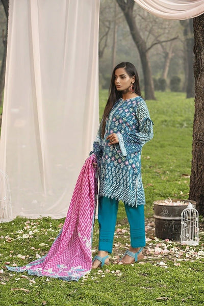 Lakhani Komal Prints 3 Piece Stitched Printed Lawn Suit LSM-2128