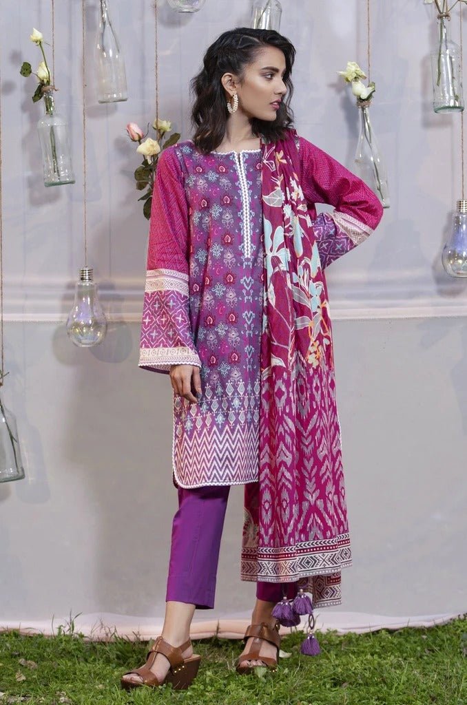 Lakhani Komal Prints 3 Piece Stitched Printed Lawn Suit LSM-2129