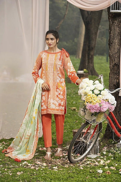 Lakhani Komal Prints 3 Piece Unstitched Printed Lawn Suit KP-2014-A