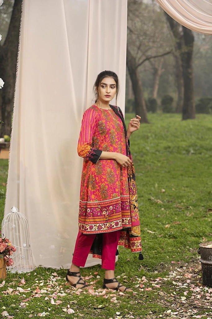 Lakhani Komal Prints 3 Piece Stitched Printed Lawn Suit LSM-2127