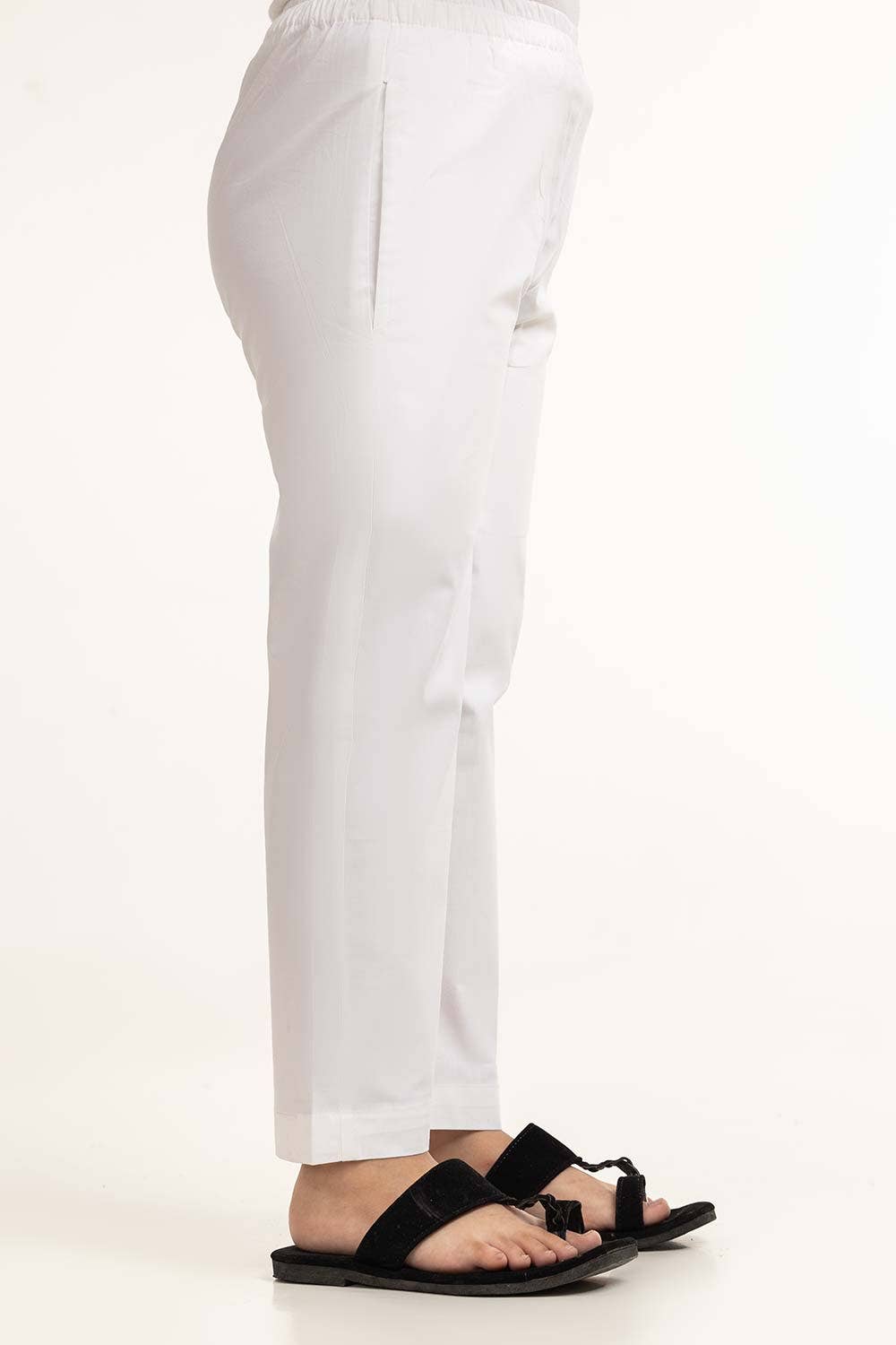 Gul Ahmed 1 PC White Basic Pajama KPJ-BLD24-001