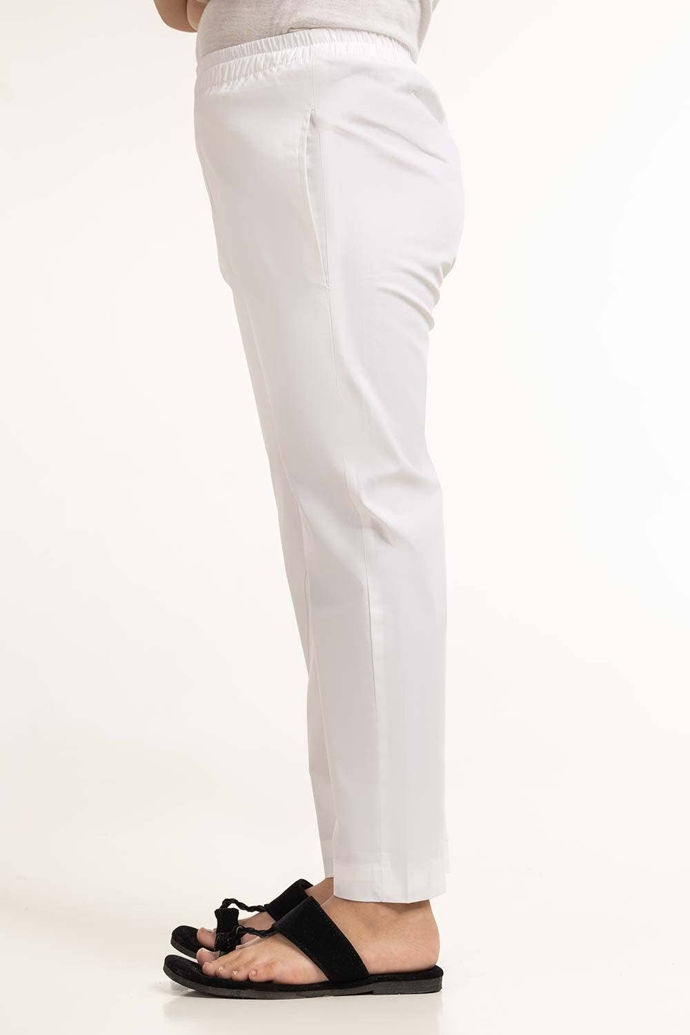 Gul Ahmed 1 PC White Basic Pajama KPJ-BLD24-001