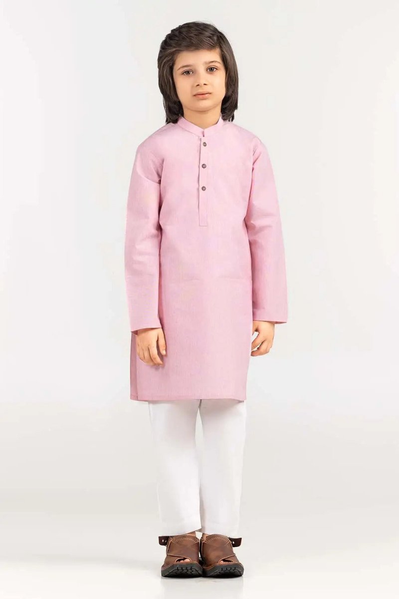 Gul Ahmed 1 PC Red Basic Kids Kurta KR-KPLN22-008