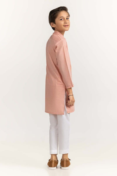 Gul Ahmed 1 PC Peach Styling Kurta KR-KSTY24-007