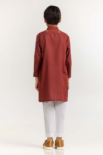 Gul Ahmed 1 PC Rust Styling Kurta KR-KSTY24-008