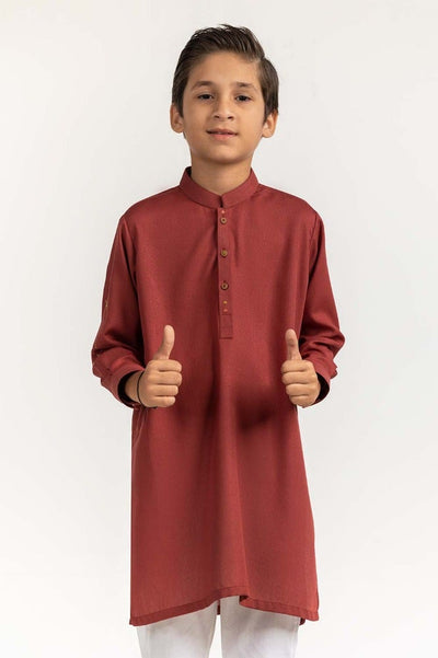 Gul Ahmed 1 PC Rust Styling Kurta KR-KSTY24-008