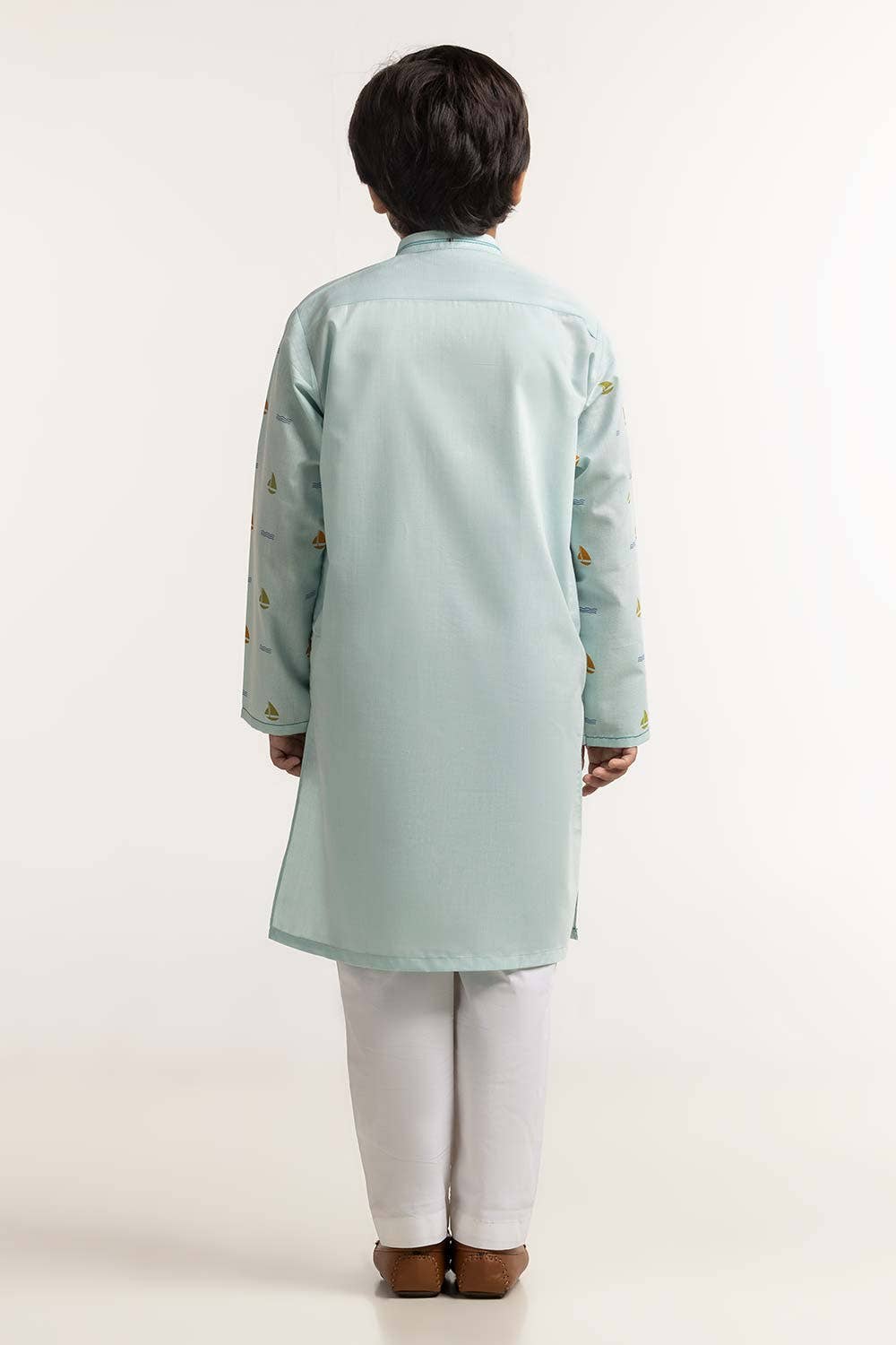 Gul Ahmed 1 PC Sky Blue Styling Kurta KR-KSTY24-012