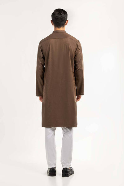 Gul Ahmed Ready to Wear Mahogany Basic Kurta KR-STY-007