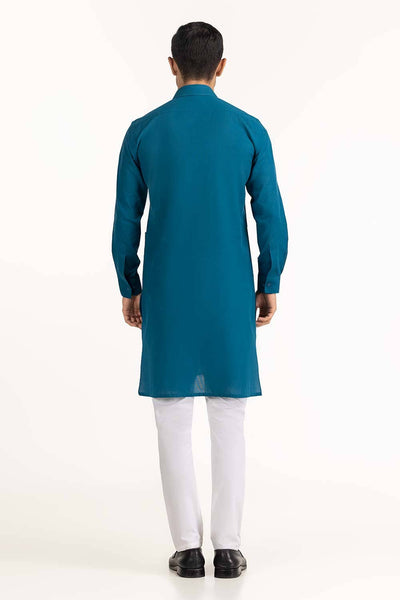 Gul Ahmed Ready to Wear Blue Styling Kurta KR-STY23-005