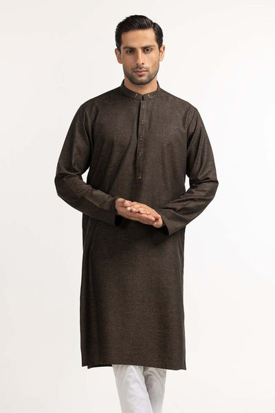 Gul Ahmed Ready to Wear Brown Styling Kurta KR-STY24-009