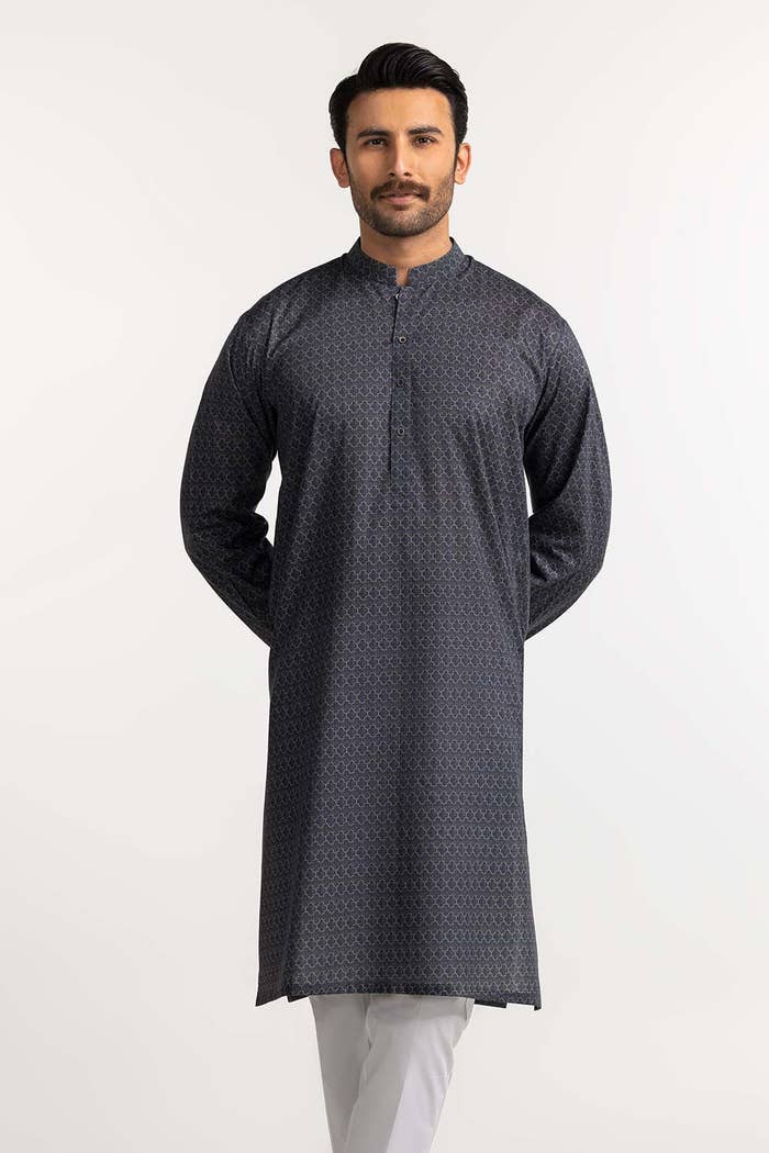 Gul Ahmed Ready to Wear Blue Styling Kurta KR-STY24-031