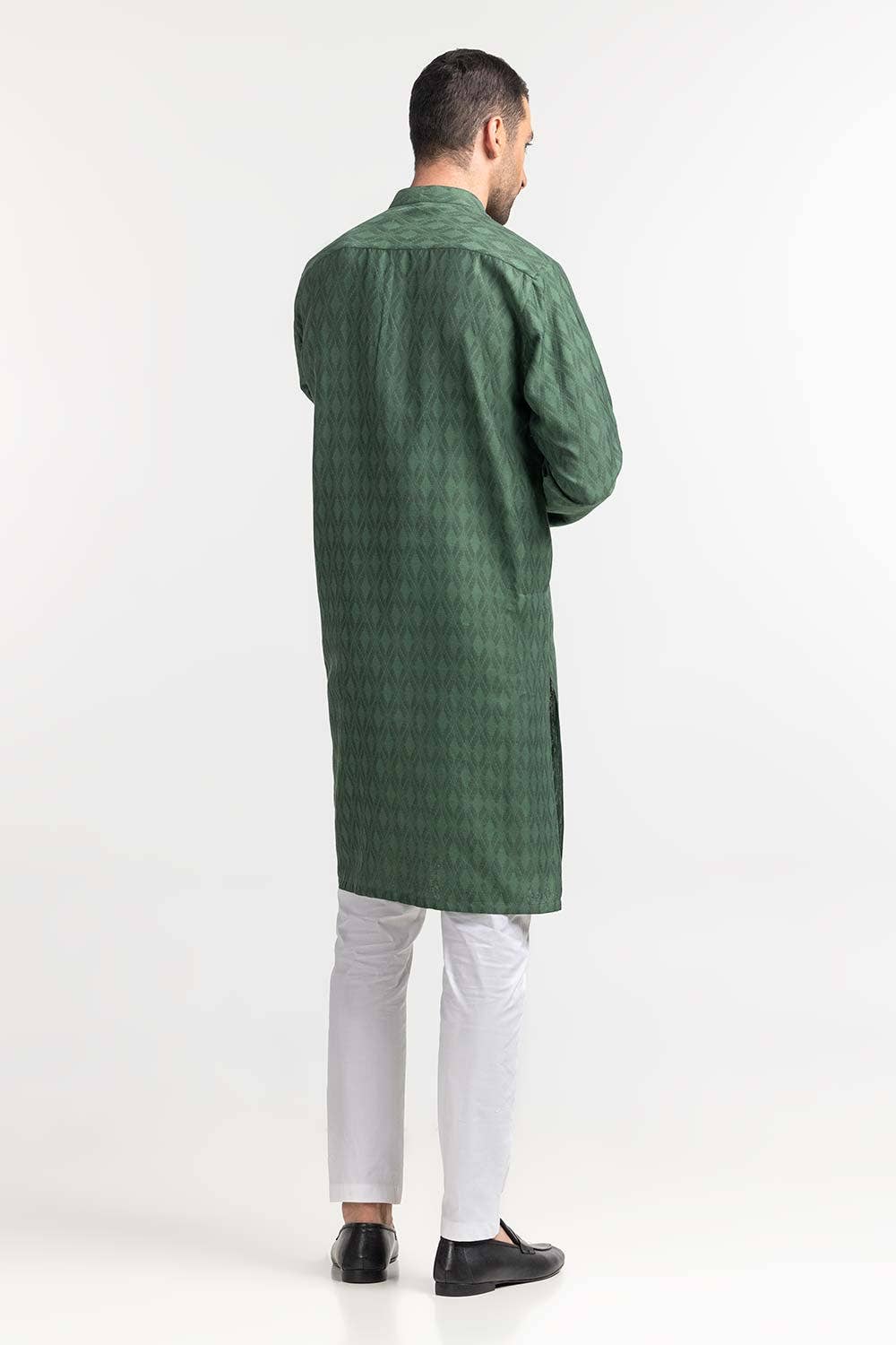 Gul Ahmed Ready to Wear Green Styling Kurta KR-STY24-032