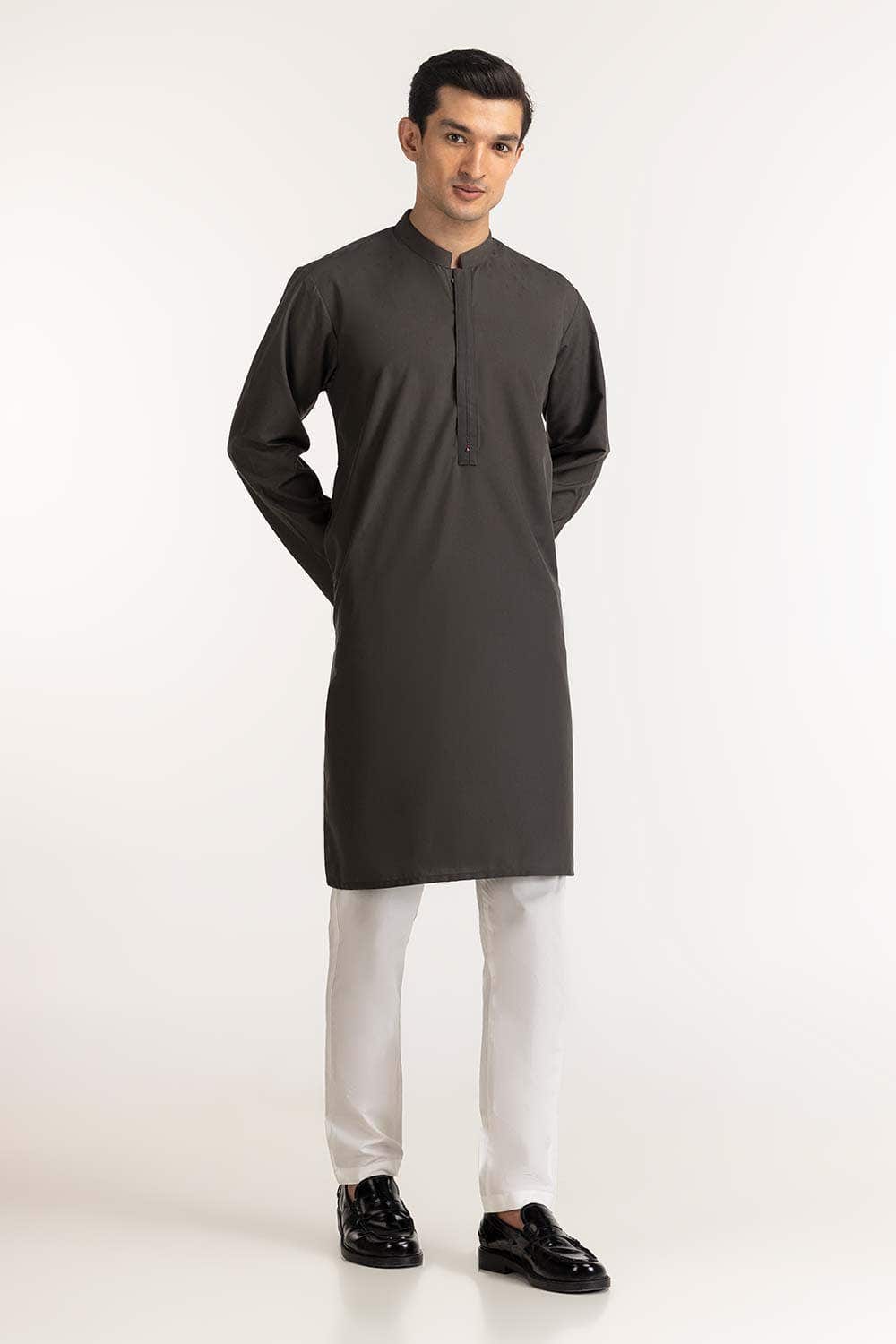 Gul Ahmed Ready to Wear Green Styling Kurta KR-STY24-035