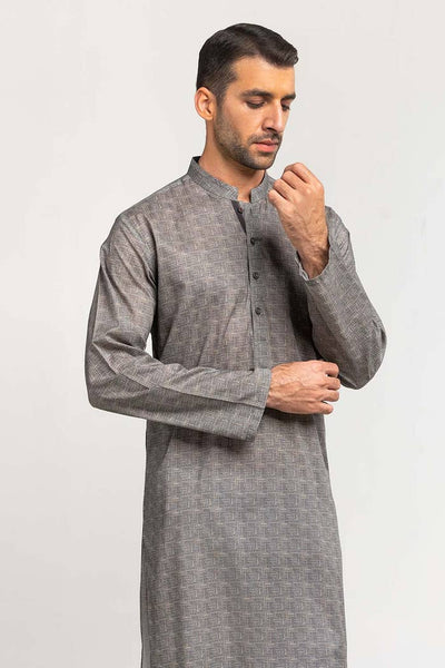 Gul Ahmed Ready to Wear Grey Styling Kurta KR-STY24-058