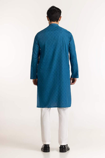 Gul Ahmed Ready to Wear Blue Styling Kurta KR-STY24-061