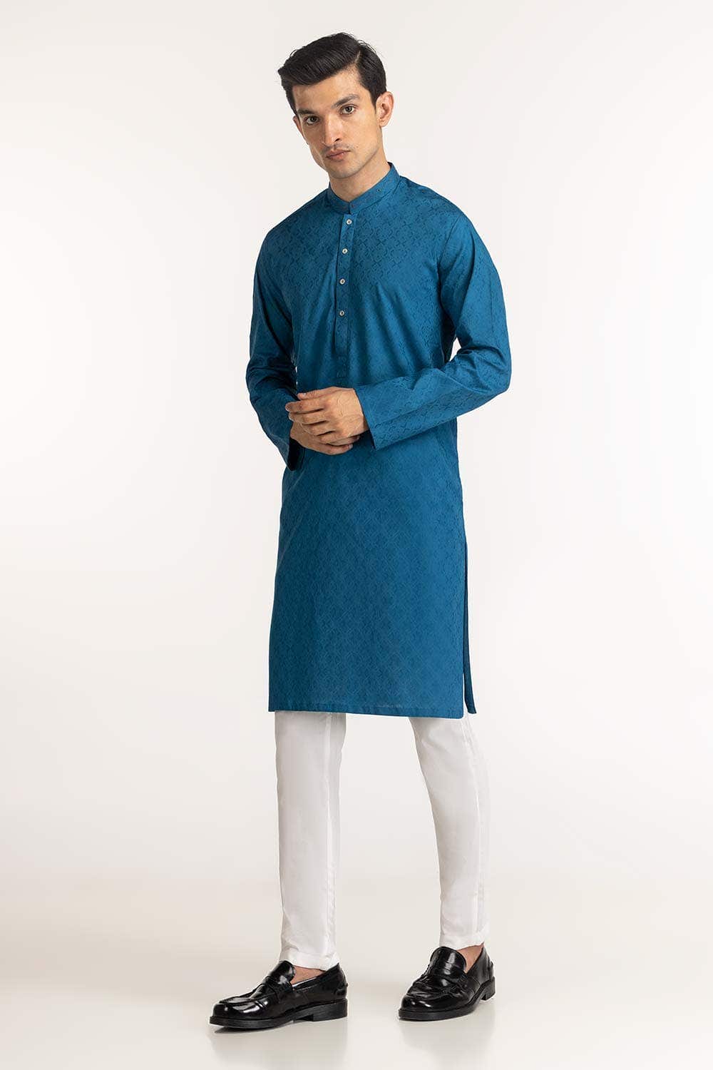 Gul Ahmed Ready to Wear Blue Styling Kurta KR-STY24-061