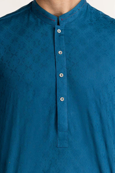 Gul Ahmed Ready to Wear Blue Styling Kurta KR-STY24-061