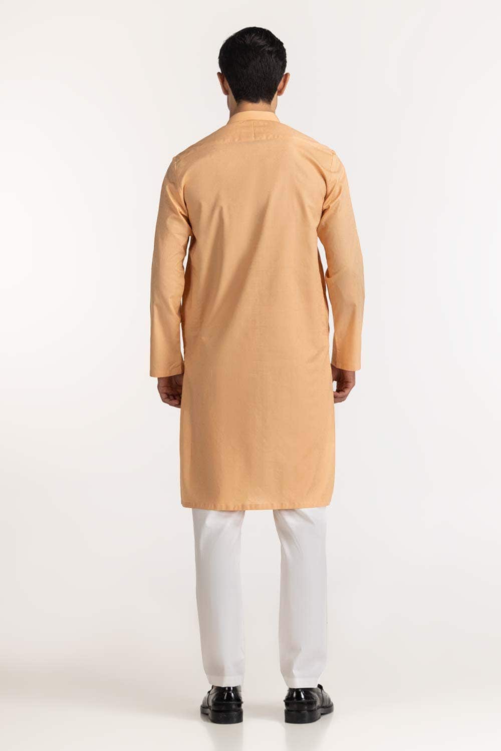 Gul Ahmed Ready to Wear Peach Styling Kurta KR-STY24-062