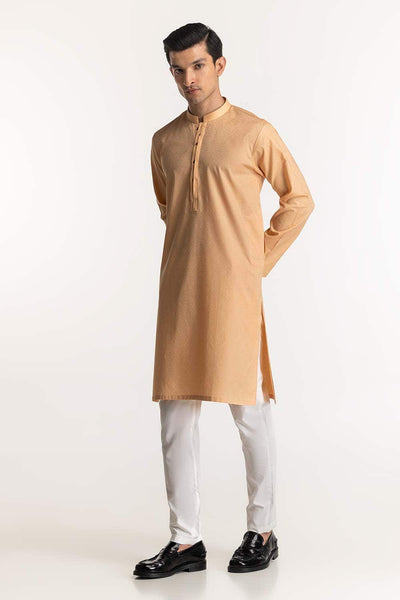 Gul Ahmed Ready to Wear Peach Styling Kurta KR-STY24-062