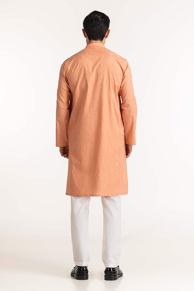 Gul Ahmed Ready to Wear Peach Styling Kurta KR-STY24-066