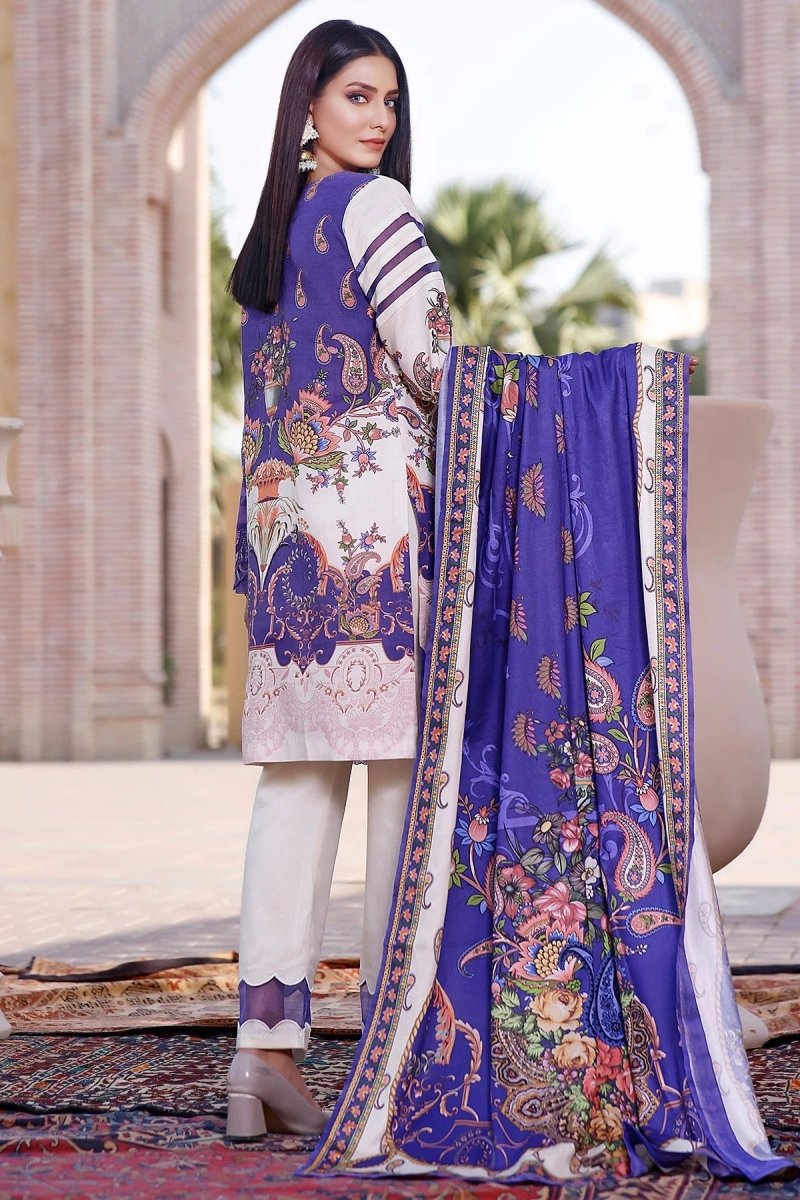 Jade Classic Revitalized by Firdous Lawn 3 Piece Unstitched Serene Khaddar Suit -KS-19862