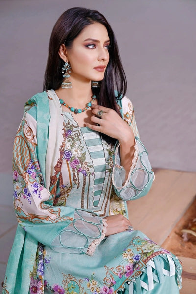 Jade Classic Revitalized by Firdous Lawn 3 Piece Unstitched Serene Khaddar Suit -KS-19864