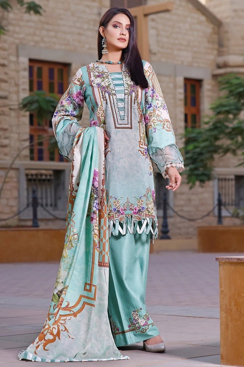 Jade Classic Revitalized by Firdous Lawn 3 Piece Unstitched Serene Khaddar Suit -KS-19864