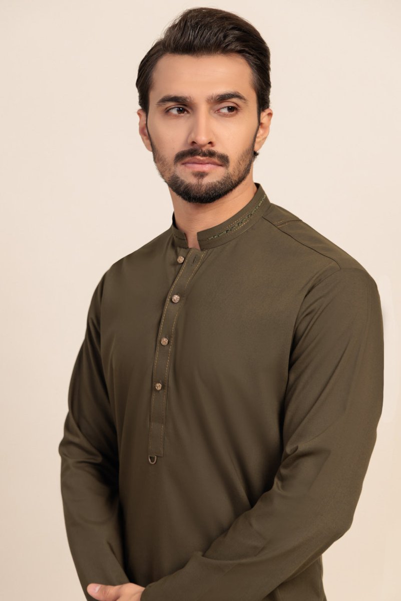 BONANZA MEN'S 2 PIECE G-TEA-BLENDED-KURTA TROUSER - KSR24-007