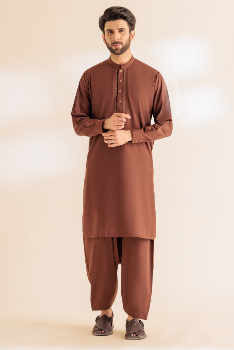 BONANZA MEN'S 2 PIECE SYRUP-BLENDED-KURTA SHALWAR - KSRS24-027