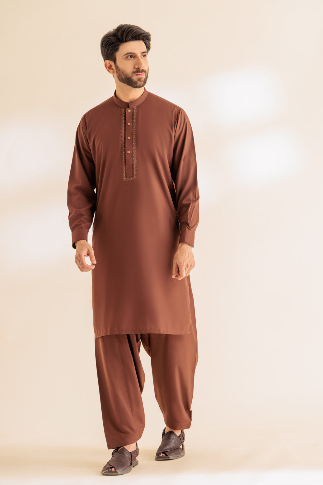 BONANZA MEN'S 2 PIECE SYRUP-BLENDED-KURTA SHALWAR - KSRS24-027