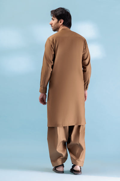 BONANZA MEN'S 2 PIECE P-BUTTER-BLENDED-KURTA SHALWAR - KSRW23-022