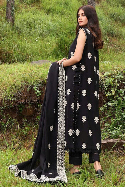 Gul Ahmed 3PC Velvet Jacquard Stitched Suit KVJ-32001